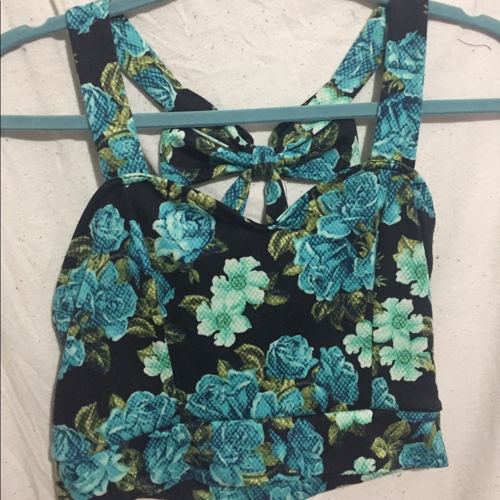 Floral crop top