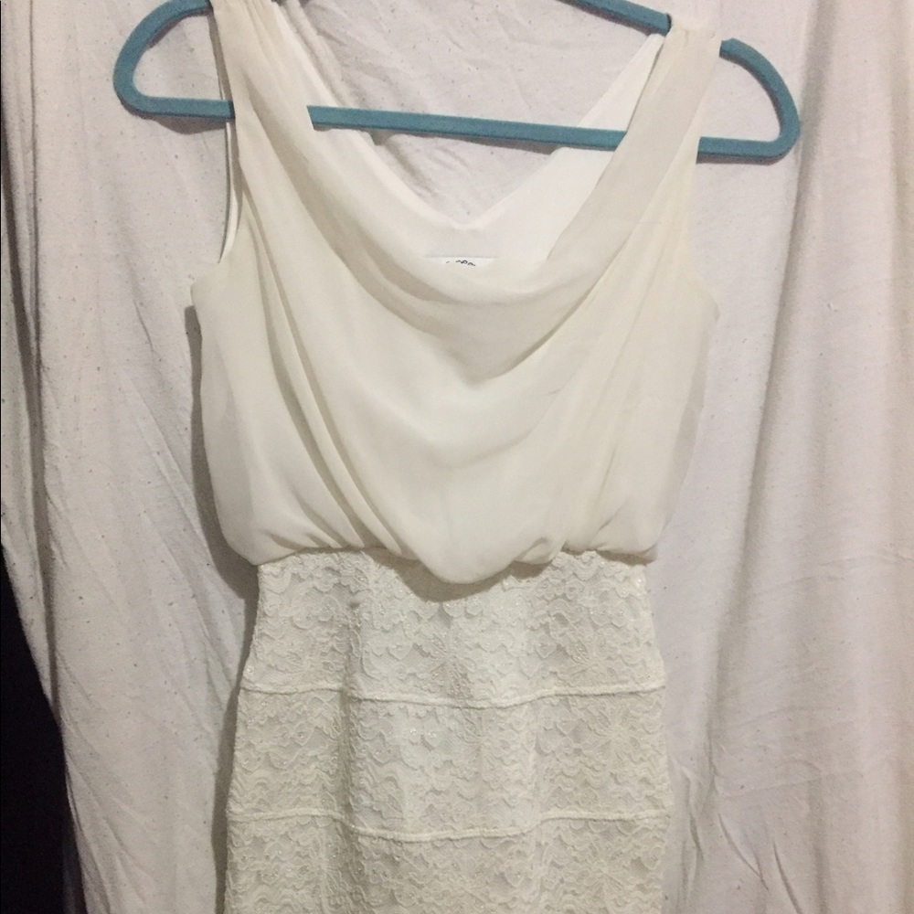 White dressy tight dress