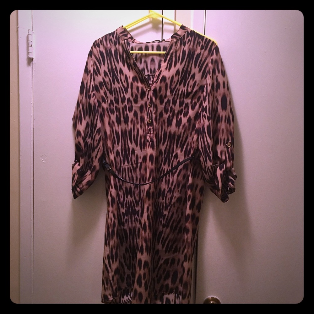 The Limited Ashton Shirtdress - Leopard Print