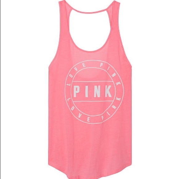 ❌SOLD❌VS PINK Scoop Back Tank - Picture 1 of 3