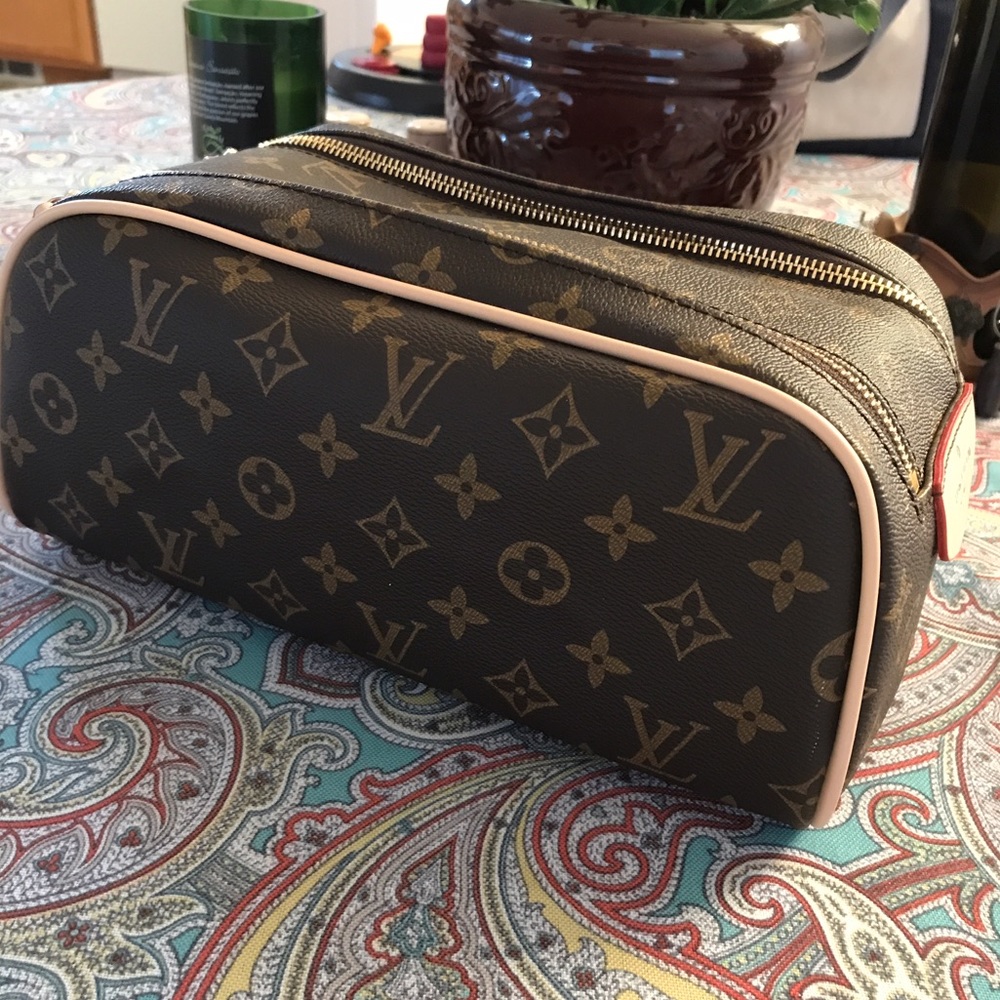 LV look-alike cosmetic bag