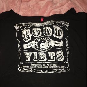 Loose fitting crop top