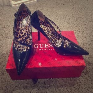 Guess Black Patent Shoes