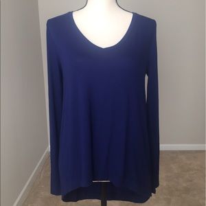 Navy Express High Low Tee