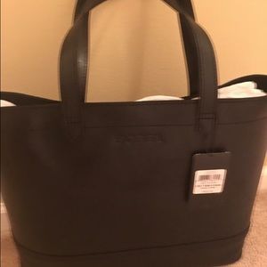 NWT-Sorel back leather totebag/brief case.