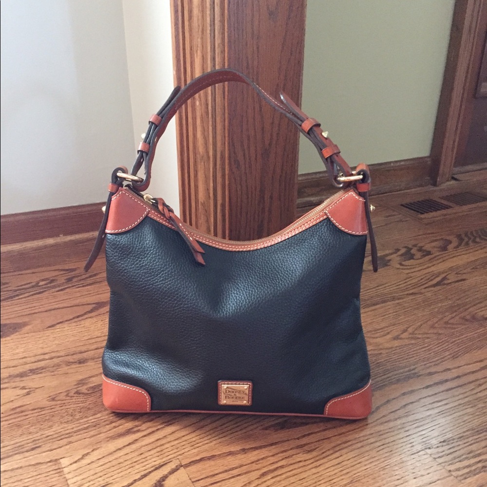 Authentic Dooney & Burke Leather Shoulder Bag
