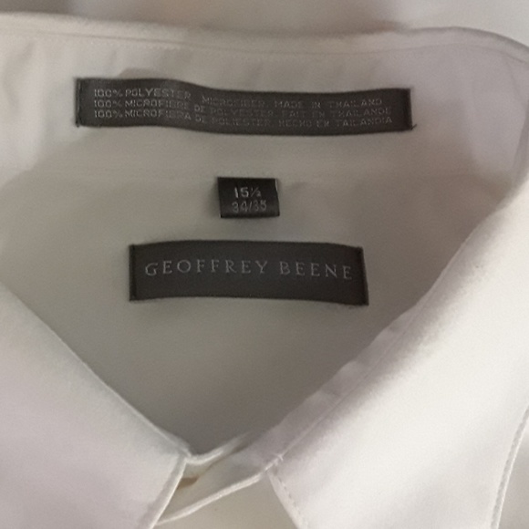 Geoffrey Beene shirt sz 15 1/2 X 34/35 - Picture 4 of 4