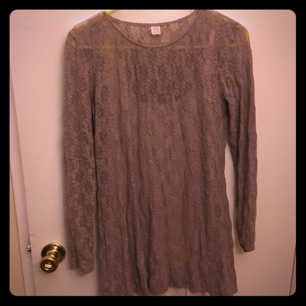 Only Hearts Long Lace Top with Undershirt