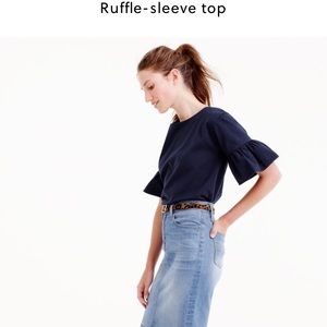 Ruffle Sleeve Top
