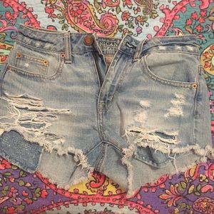 American Eagle Hi Rise Festival Shorts