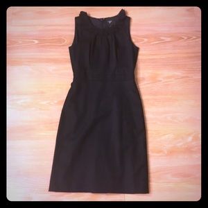 J. CREW black dress with beautiful detailed collar