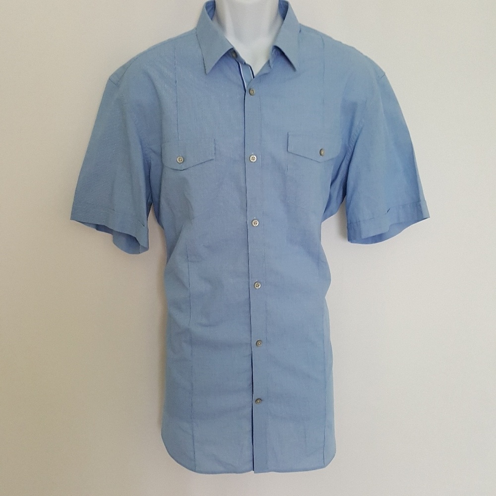 Banana Republic Blue ShortSleeves Mens Shirt Sz XL