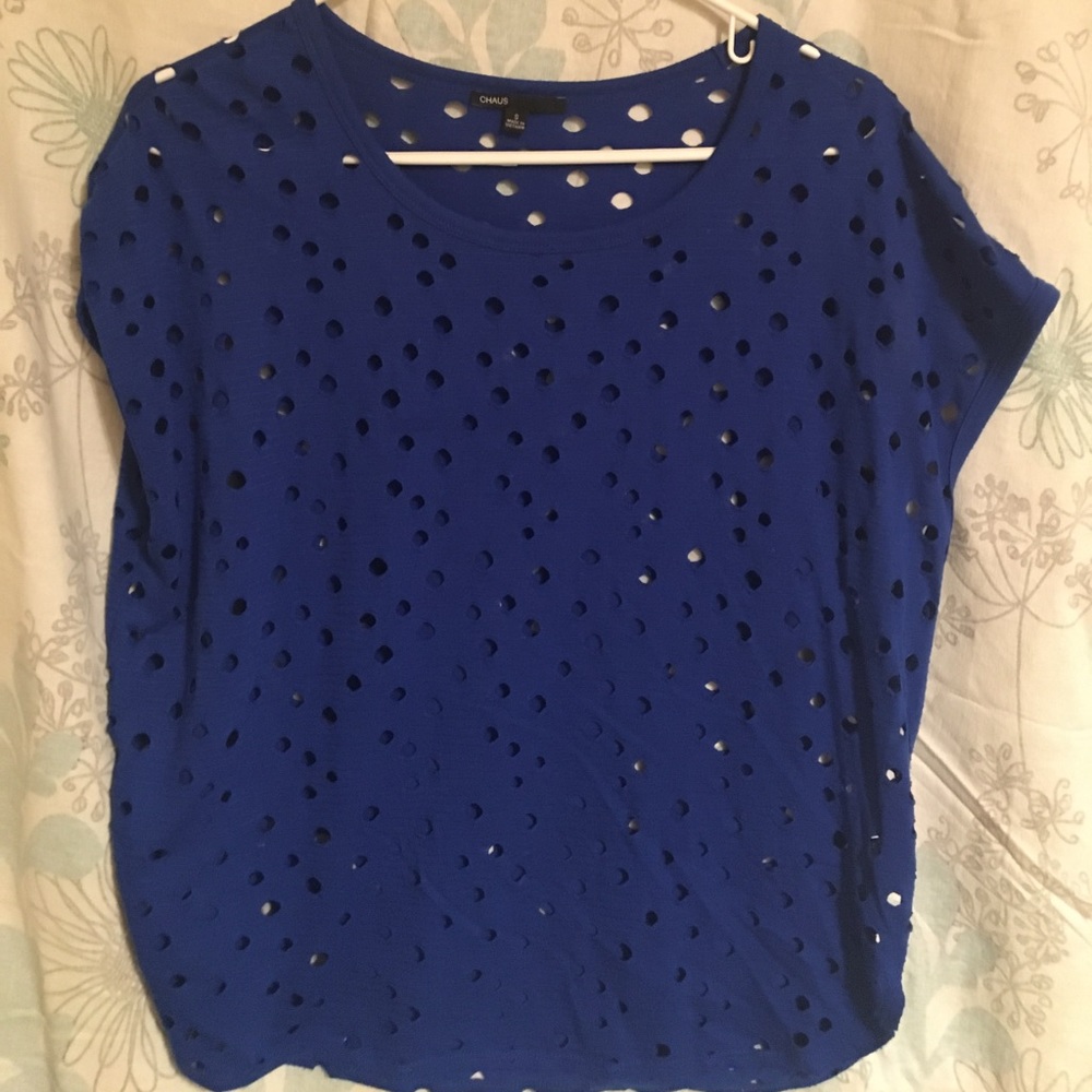 Fun top with cutouts