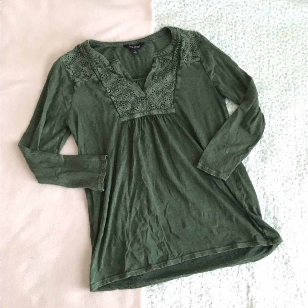 Green Lucky Brand Top
