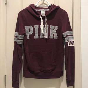 Maroon PINK Hoodie