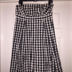 Brand new Strapless gingham dress size 12