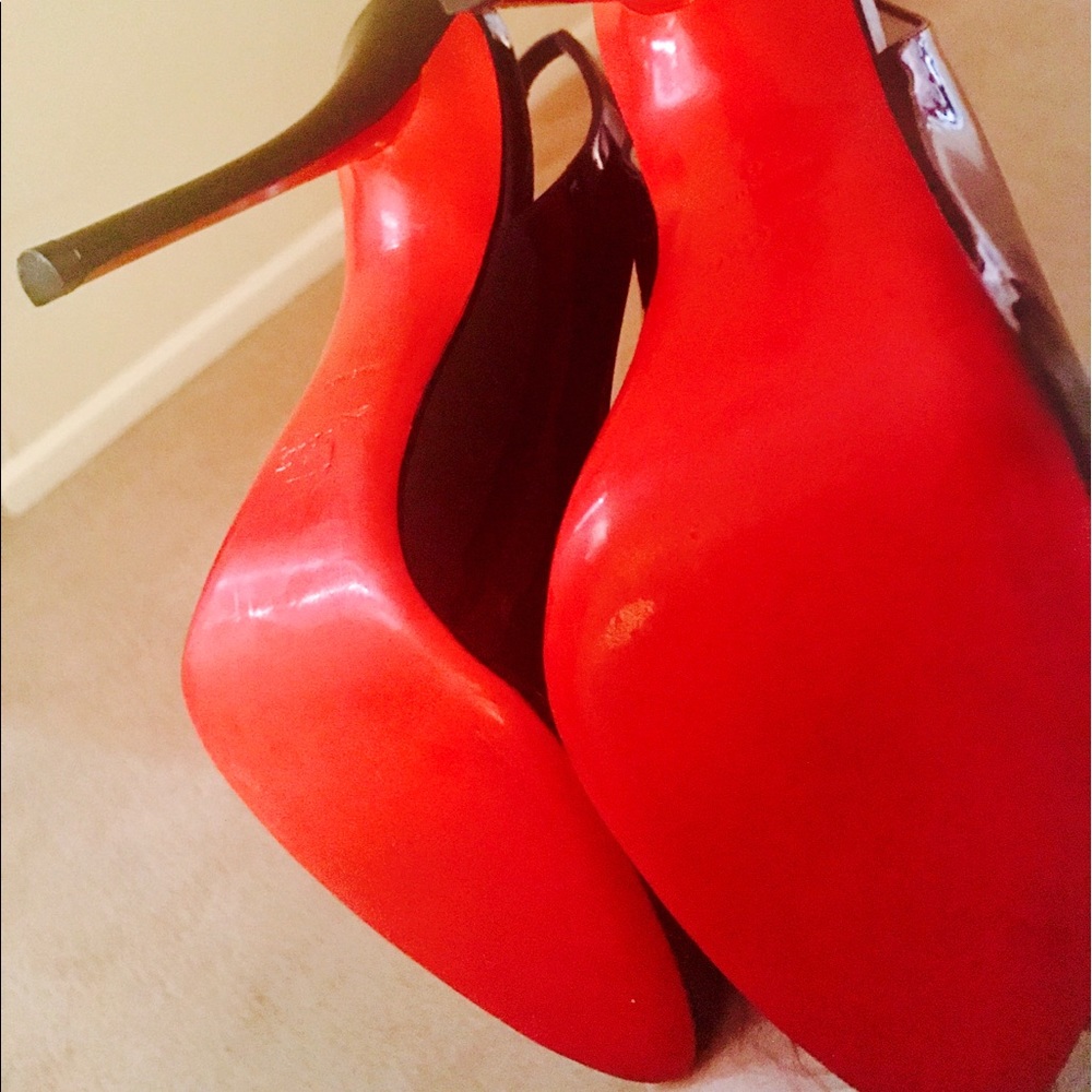 100% **AUTHENTIC** Sling Back Christian Louboutins