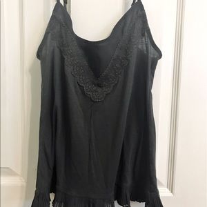 Dark Grey AE Lace Tank