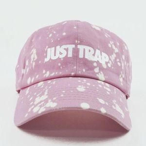 Stussy Accessories - 🚫Sold🚫Bleached Just Trap Dad Cap - Pink Stussy Accessories - 🚫Sold🚫Bleached Just Trap Dad Cap - Pink