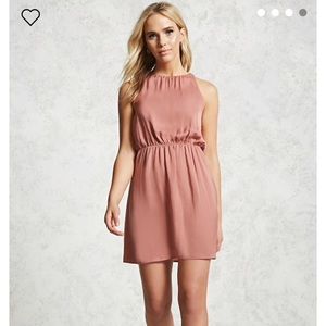 Satin mauve/pink colored dress!