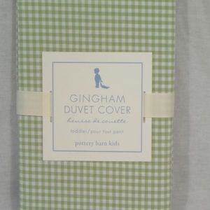 Pottery Barn Kids Gingham Duvet Cover for Toddler