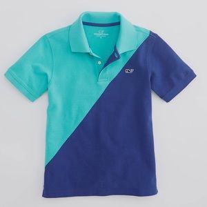 VINEYARD VINES BOYS BURGEE PIQUE POLO