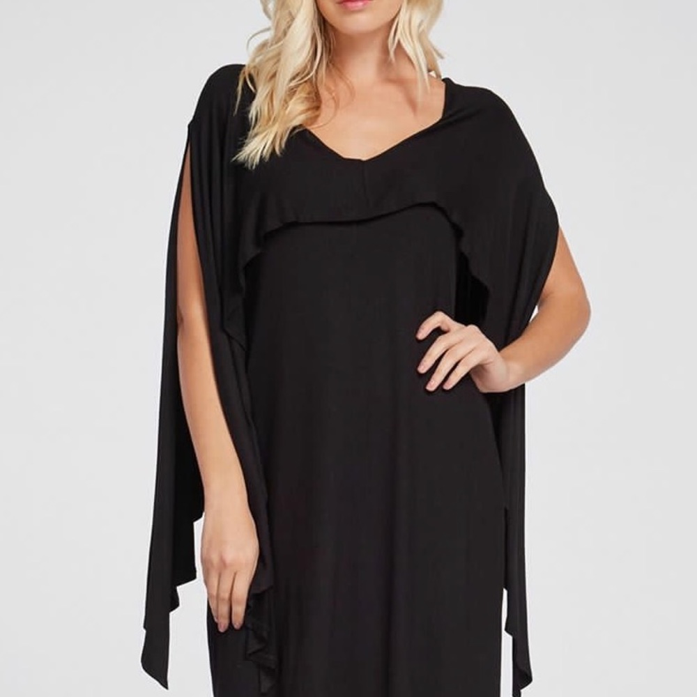 Black Cape Dress