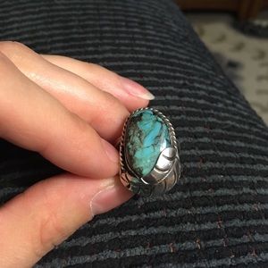 Authentic vintage Native American turquoise ring