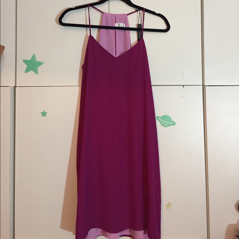 Express - S - Reversible Dress - Pink / Plum
