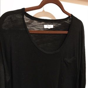 Loose fit Black Madewell long sleeve shirt