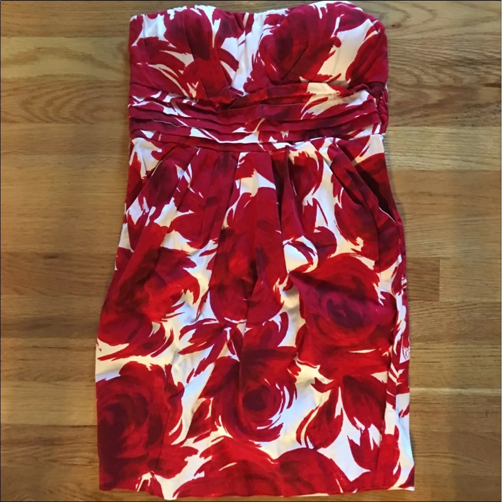 Rose Print Sleeveless Dress