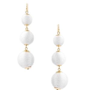 Jewelry - White drop ball earrings Jewelry - White drop ball earrings