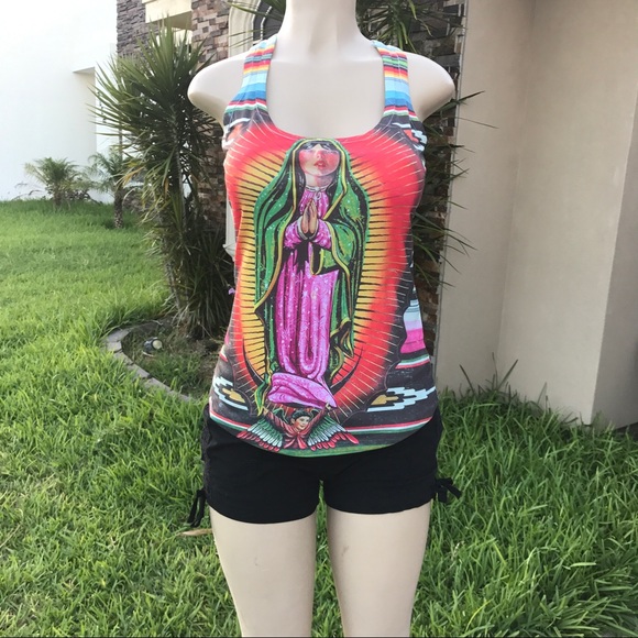 Our Lady of Guadalupe Tank Top Shirt - Picture 3 of 8
