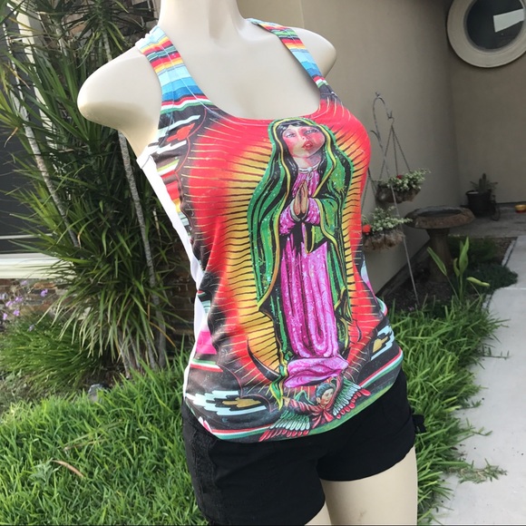 Our Lady of Guadalupe Tank Top Shirt - Picture 4 of 8