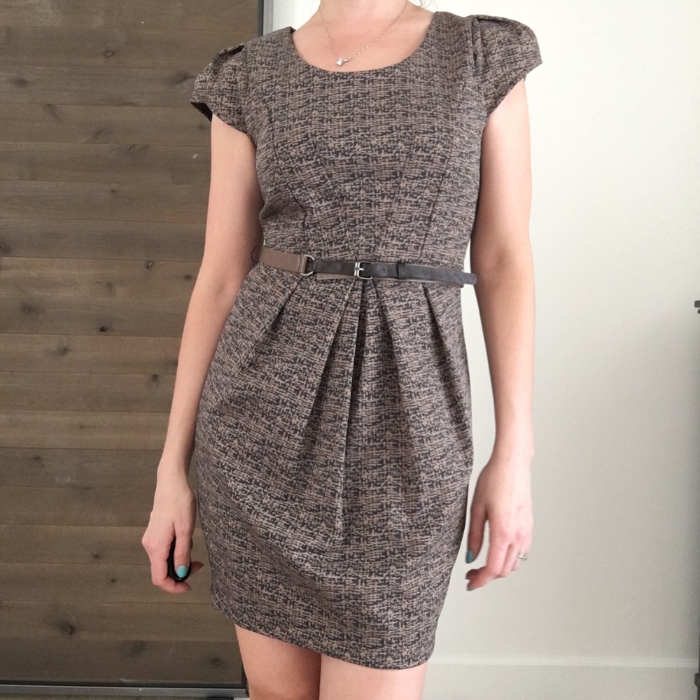 SALE Plastic Island Belt Work Dress