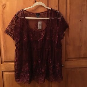Babydoll top Torrid size 2 NWT