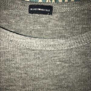 brandy melville grey long sleeve