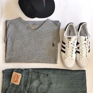 Polo Ralph Lauren Men's Short Sleeve Jersey V-Neck