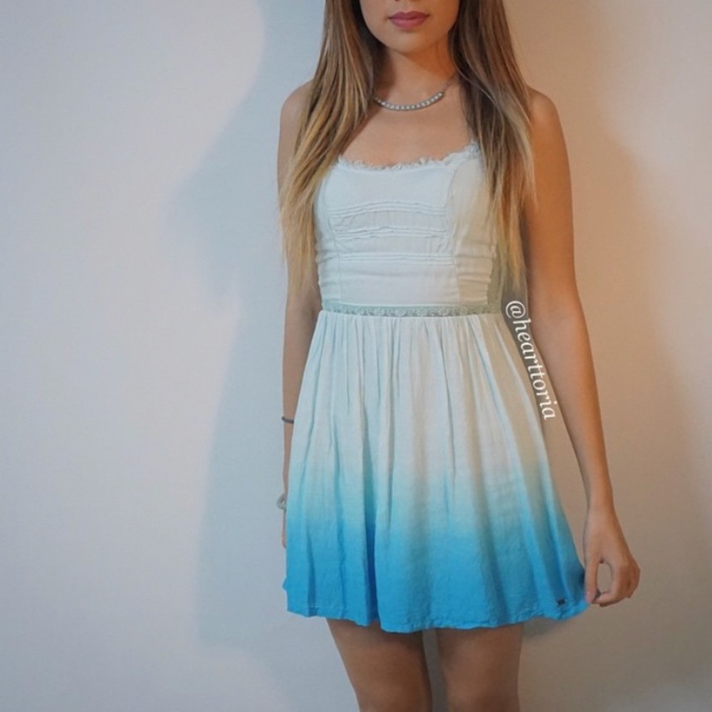 Hollister blue ombré dress