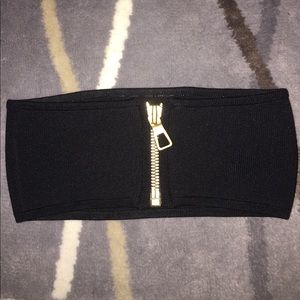 NWOT Balmain X H&M Zippered Tube Top