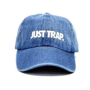 Accessories - 🚫Sold🚫Just Trap Dad Cap - Denim Accessories - 🚫Sold🚫Just Trap Dad Cap - Denim