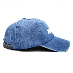 Accessories - 🚫Sold🚫Just Trap Dad Cap - Denim Accessories - 🚫Sold🚫Just Trap Dad Cap - Denim