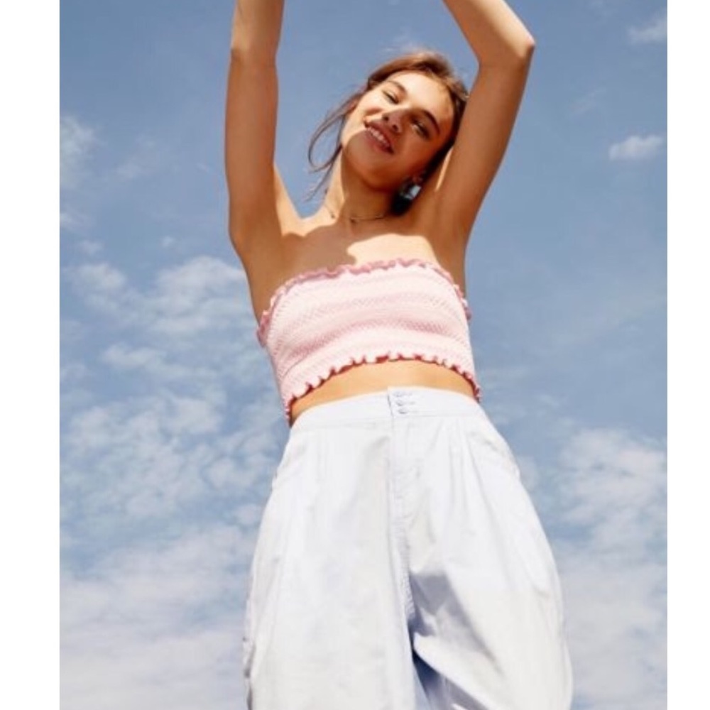 Pink tube top