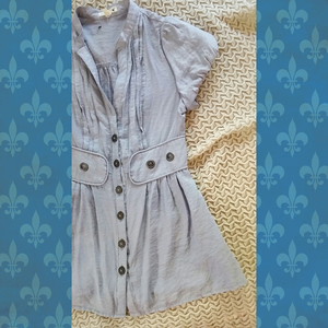 mine Jackets & Coats - Blue-Grey Puffy-Short-Sleeved Blazer mine Jackets & Coats - Blue-Grey Puffy-Short-Sleeved Blazer