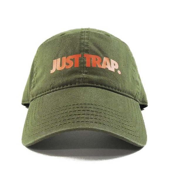 Supreme Accessories - 🚫Sold🚫Just Trap Dad Cap - Olive w/ Orange Supreme Accessories - 🚫Sold🚫Just Trap Dad Cap - Olive w/ Orange