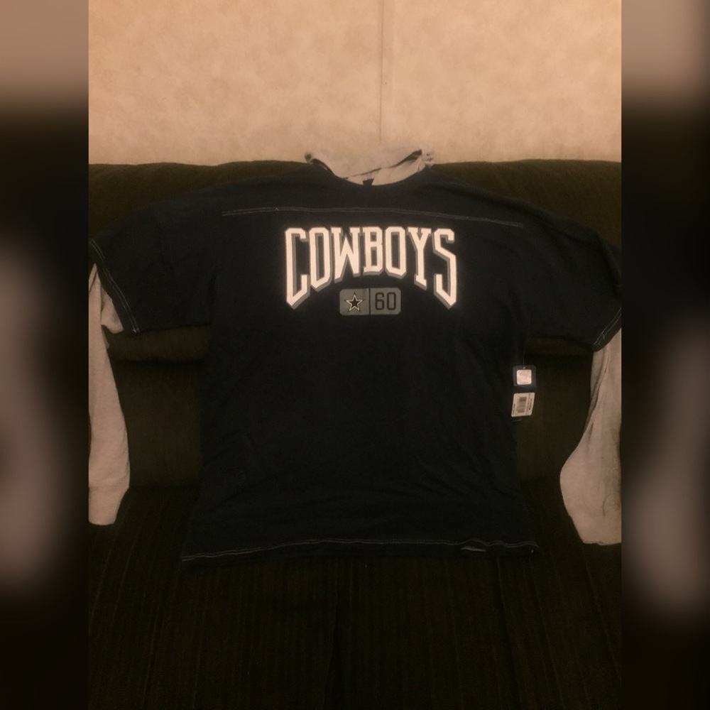 Dallas Cowboys Men's Long Sleeve Shirt With Hood