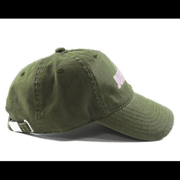Accessories - Just Trap Dad Cap - Olive w/ Pink Accessories - Just Trap Dad Cap - Olive w/ Pink