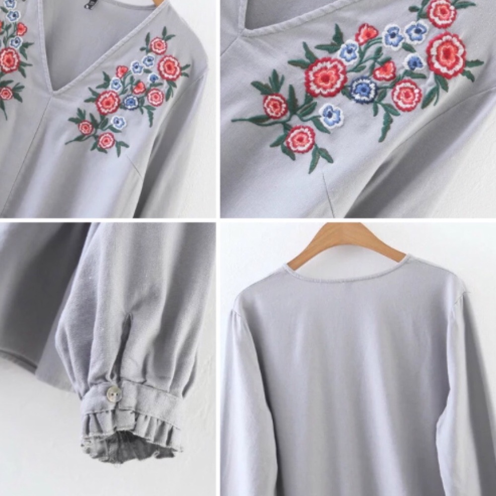 🎉HP🎉New Elegant Embroidered Blouse - Picture 5 of 5