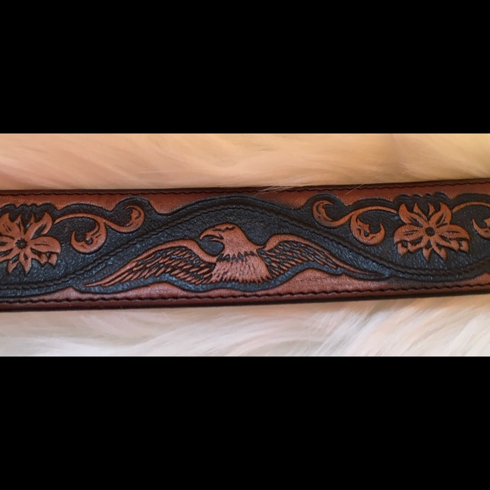 AMERICAN EAGLE TOP GRAIN COWHIDE BELT 46