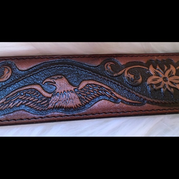 AMERICAN EAGLE TOP GRAIN COWHIDE BELT 46 - Picture 2 of 8